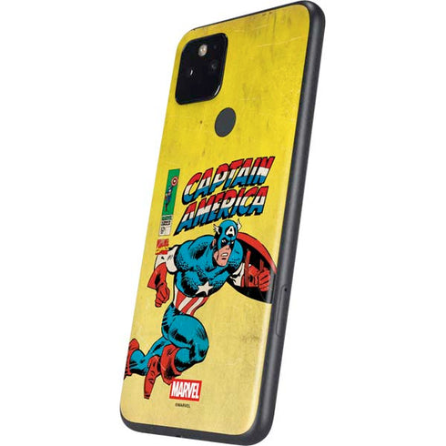 Marvel Classic Comics Captain America Google Pixel 5 Skin